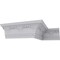 Ekena Millwork 6 3/8"H x 8"P x 10 3/8"F x 94 1/2"L, (9 5/8" Repeat), Floral Swag Crown Moulding MLD06X08X10FL - alternate 10